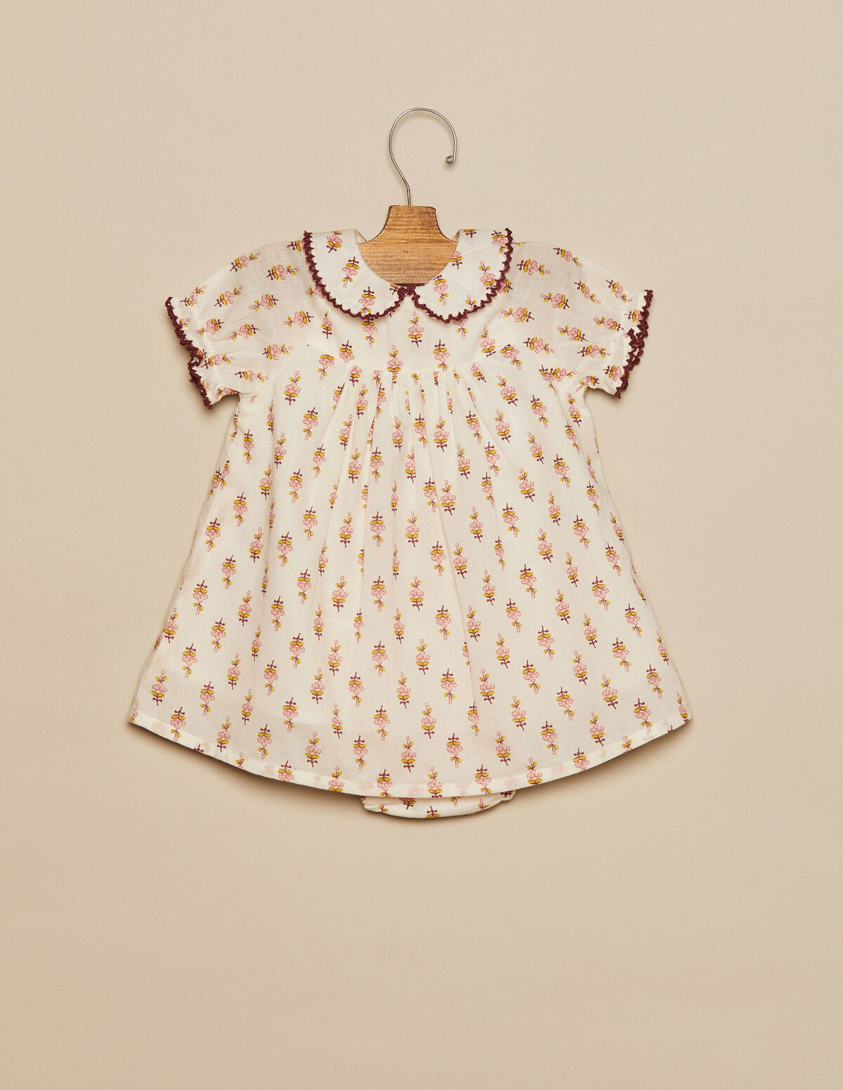 BROWN 'BABY FLOWER' DRESS