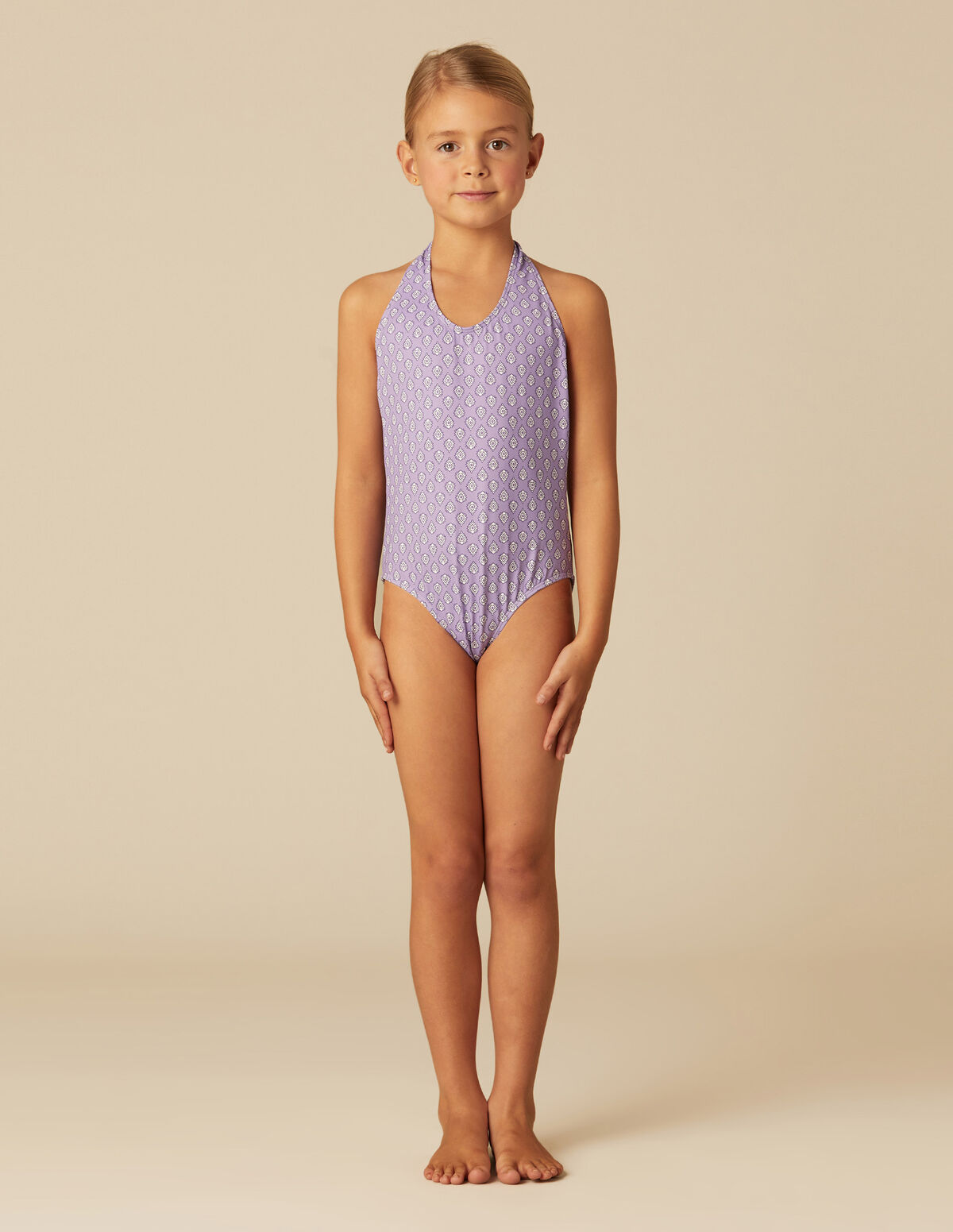 MAILLOT DE BAIN FLEUR INDIENNE VERT