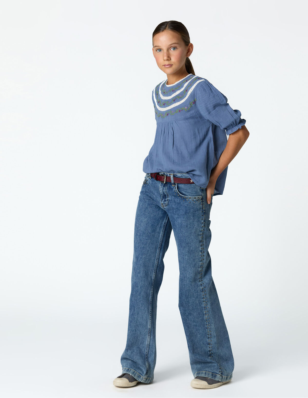 DENIM TACHAS MINI