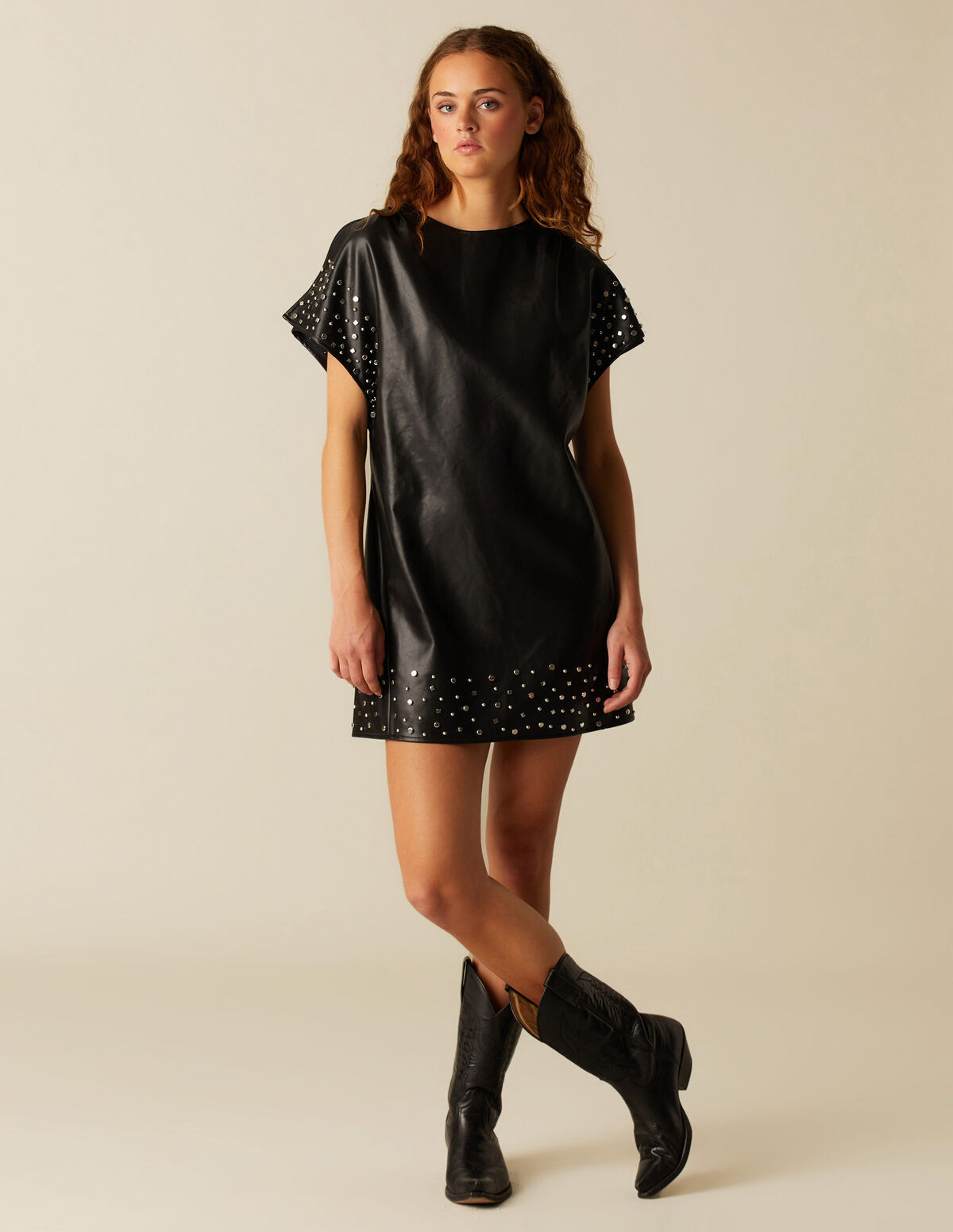 VESTIDO TACHAS ANTRACITE