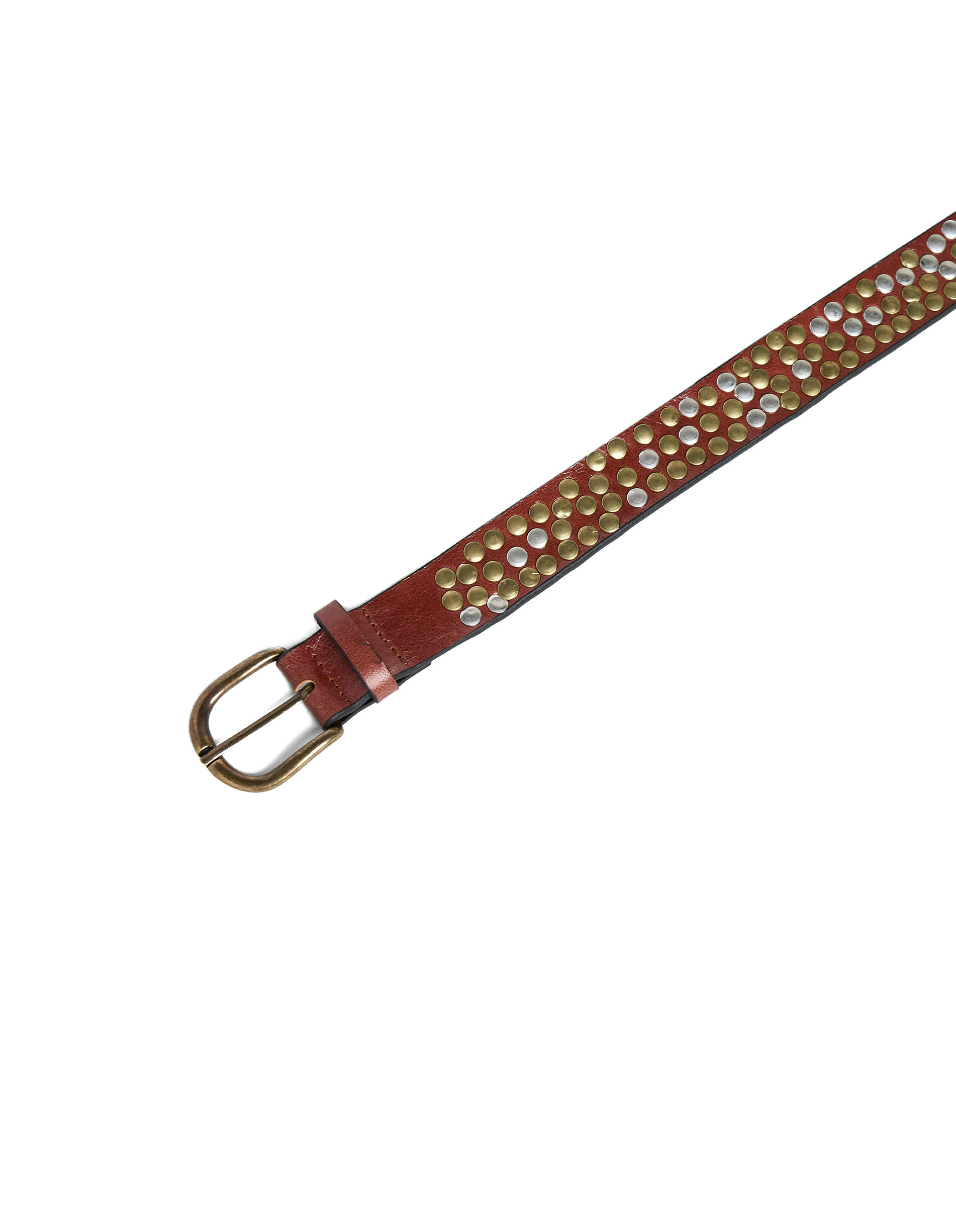 Brown studded rock belt | NICOLI