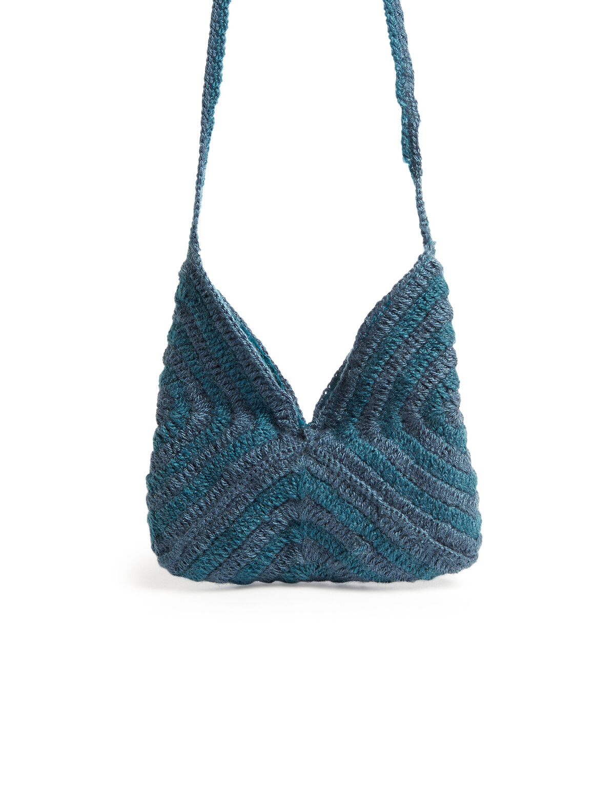 Bolso punto multicolor azul