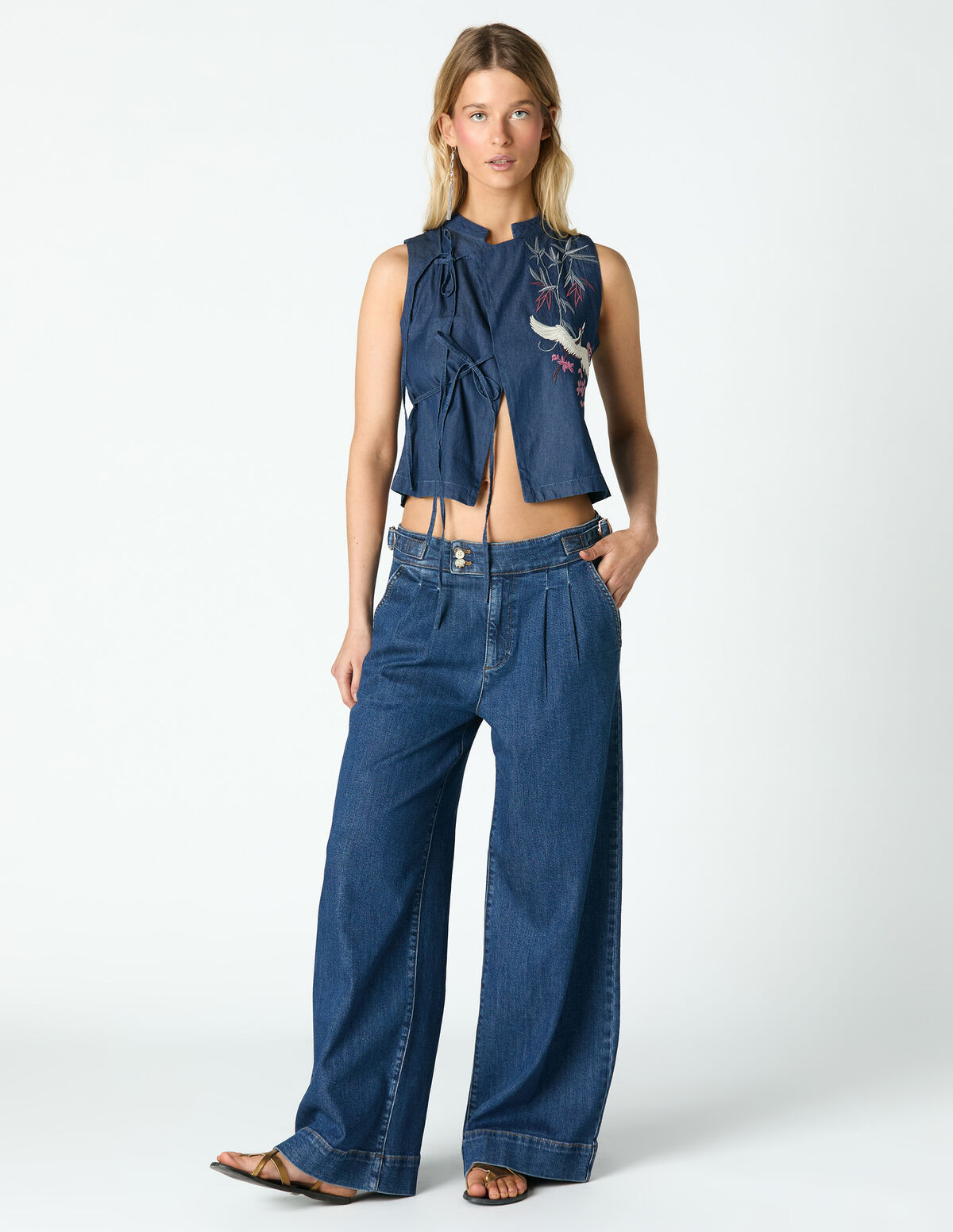 ANTHRACITE JEANS WITH BUCKLES