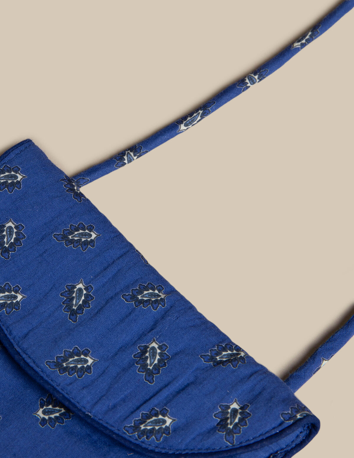 BANDOLERA HOJAS AZUL