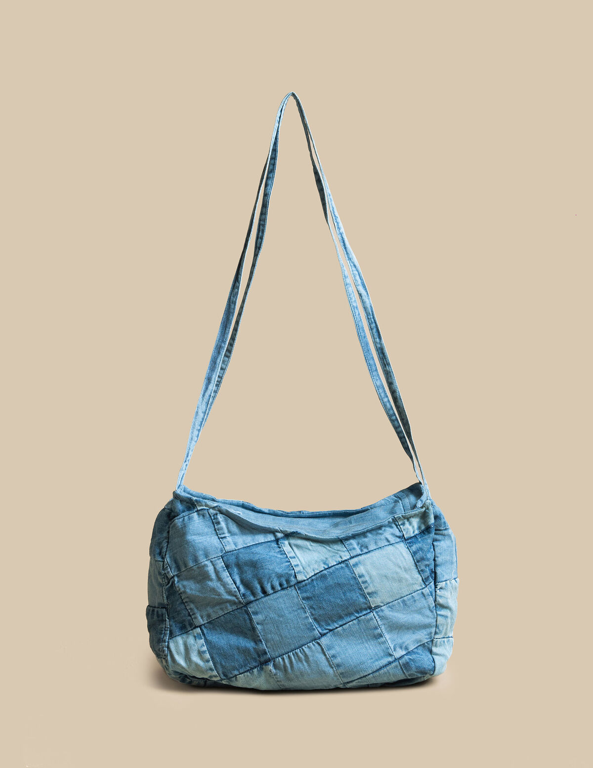 PATCHWORK DENIM BAG