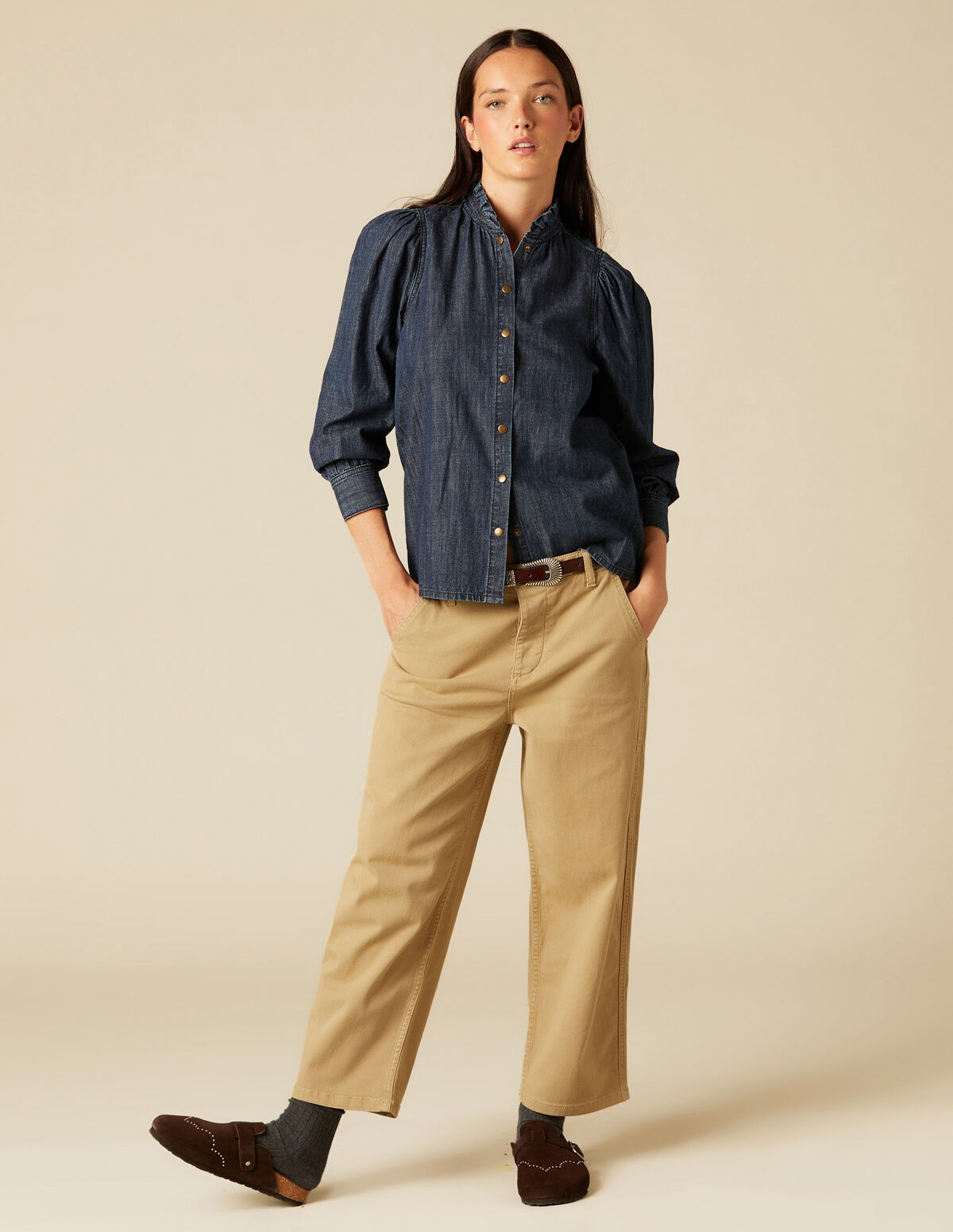 OLIVE TROUSERS