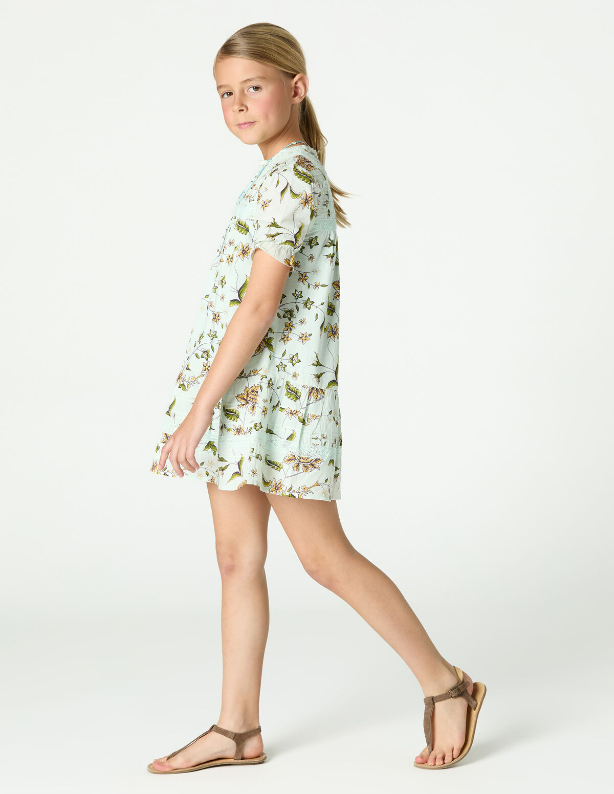 CAPPUCCINO INDIAN PRINT DRESS