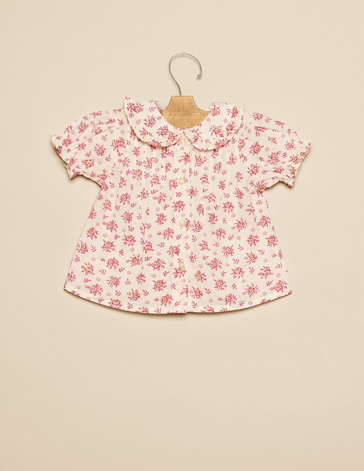 CAMISA JARETAS FLORES AZUL
