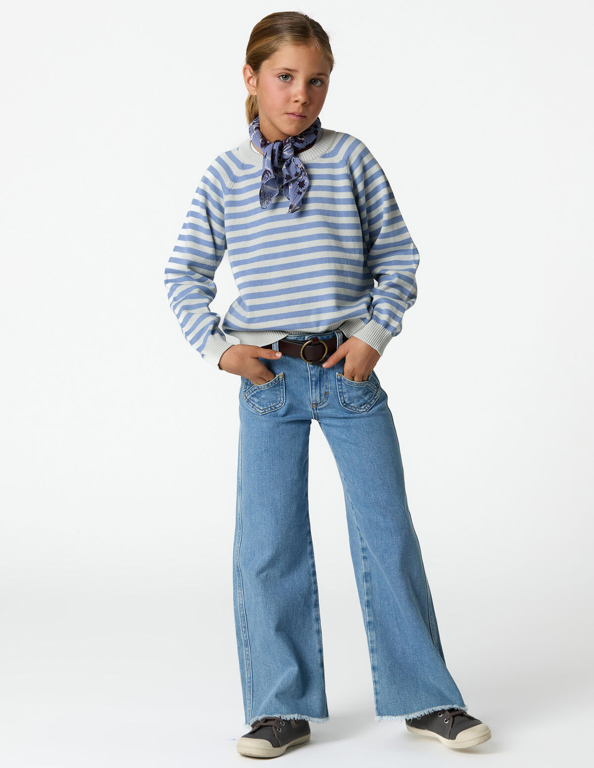 BLUE CROSS-POCKET TROUSERS