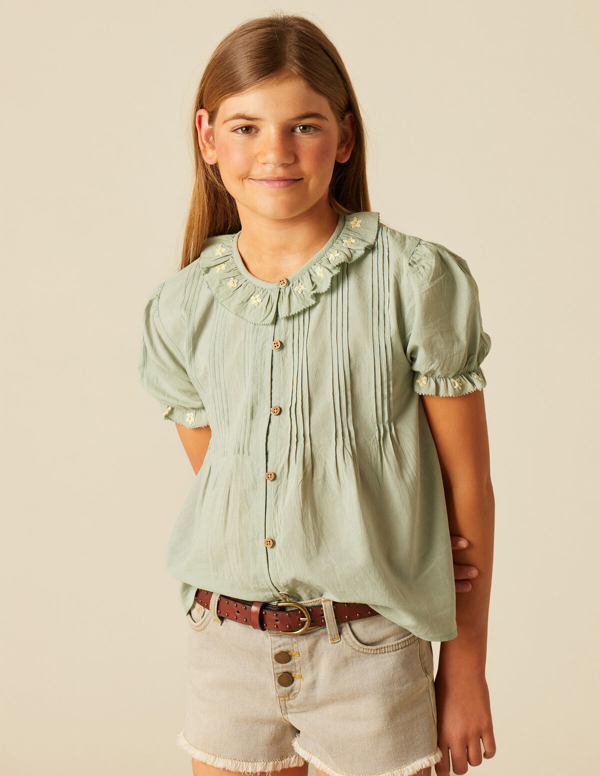 FLORAL EMBROIDERED SHIRT