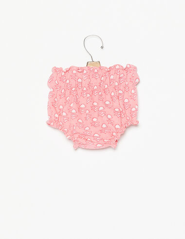 Pink small flower elasticated bloomers - Bloomers - Nícoli
