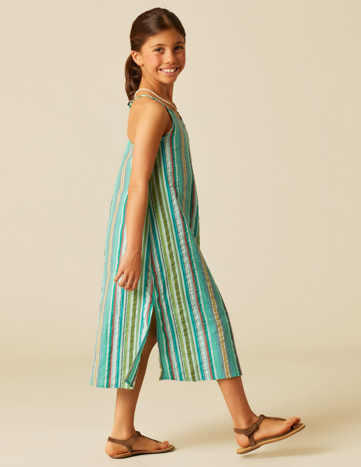 VESTIDO RAYA MULTICOLOR MORA