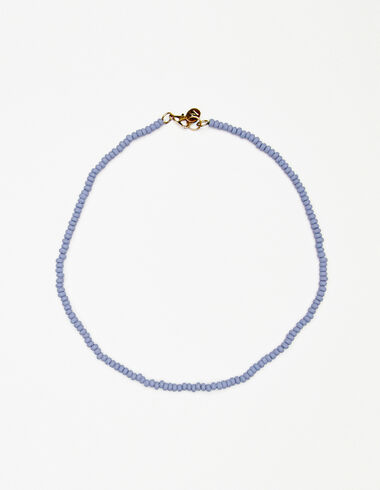 Blue beaded short necklace - Necklaces - Nícoli