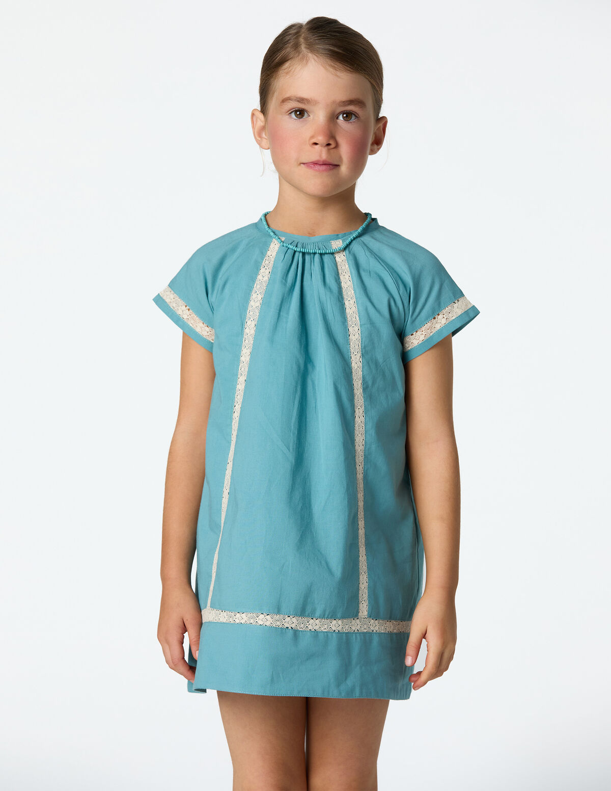 VESTIDO BANDE DENTELLE POND