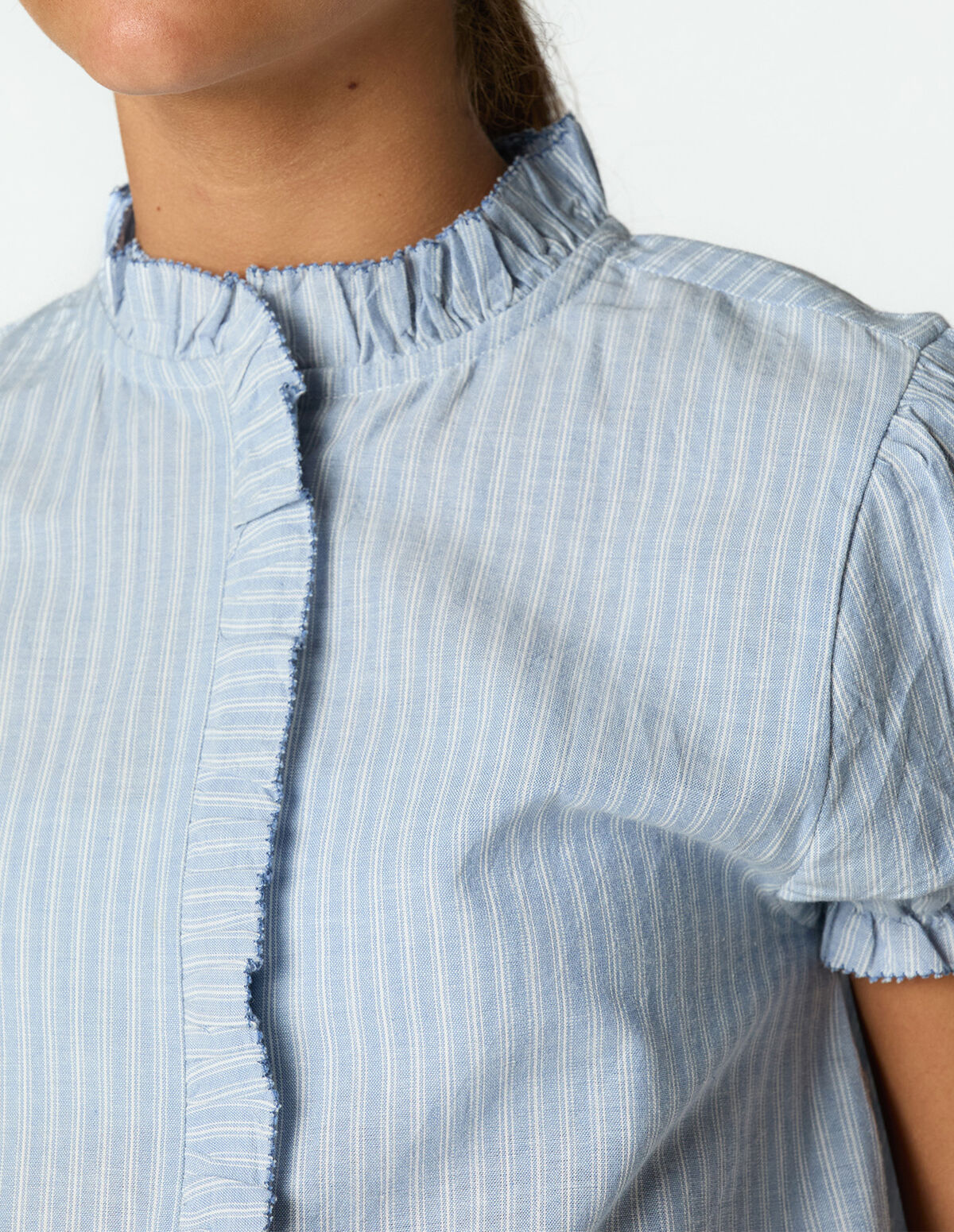 BLUE STRIPED SHIRT