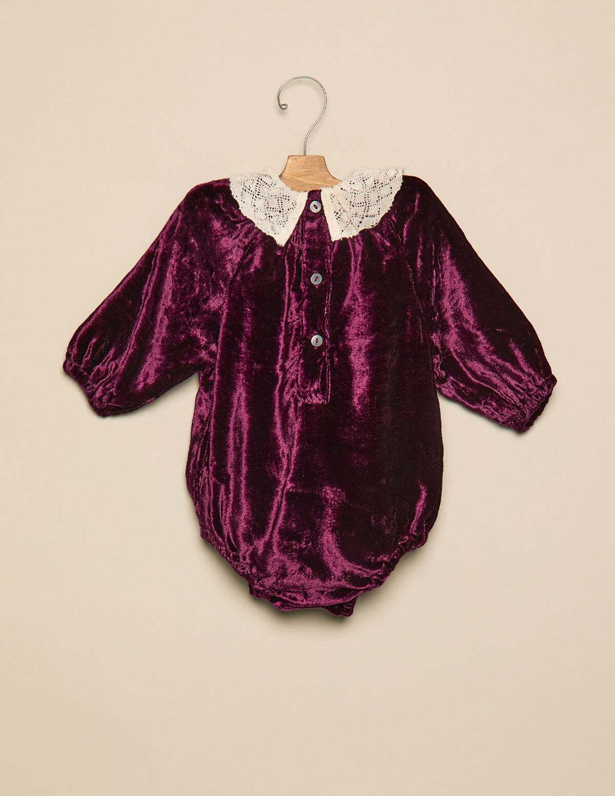 BARBOTEUSE DENTELLE VELOURS