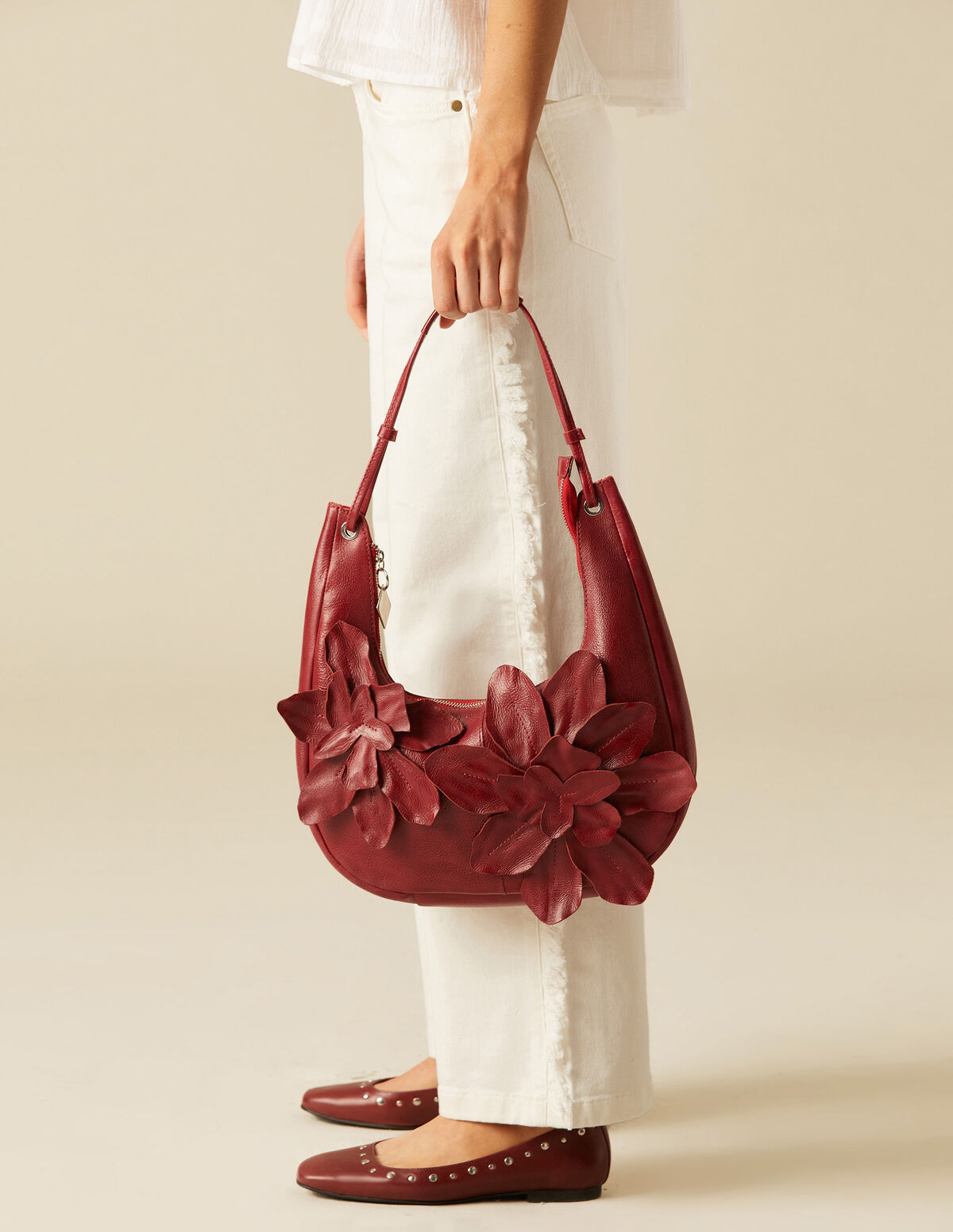 BOLSO FLOR GUINDA