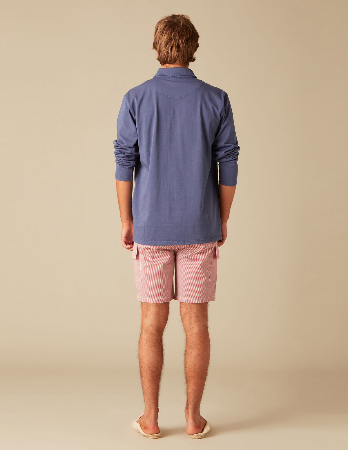 STRAWBERRY LONG-SLEEVED POLO SHIRT
