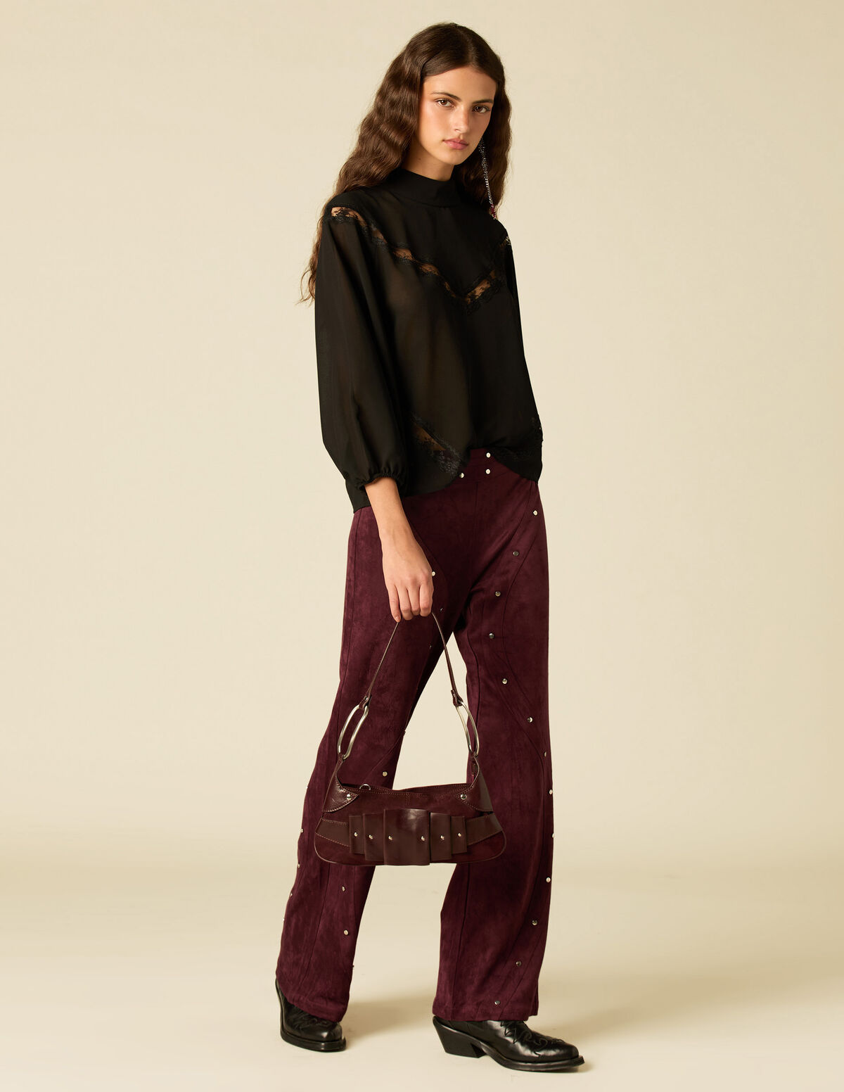 CHEMISE DENTELLE NOIRE