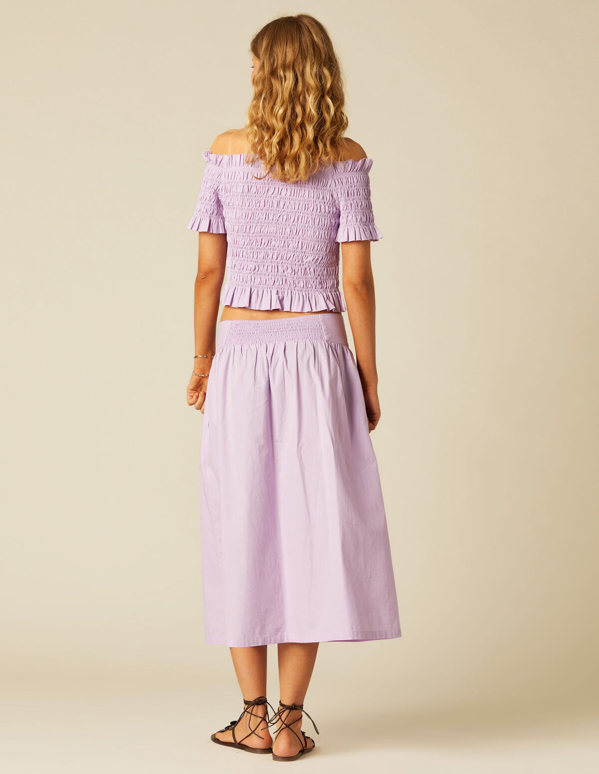 SHORT LILAC SKIRT