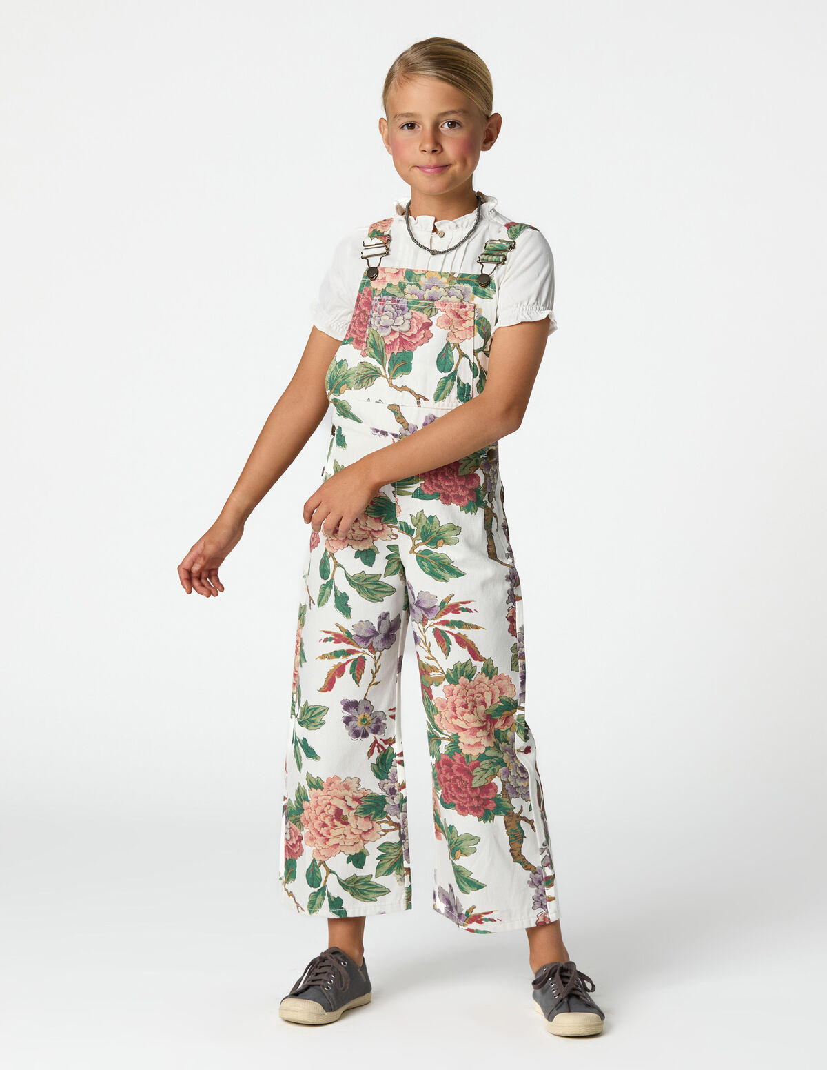 BOTANIC PRINT DUNGAREES 