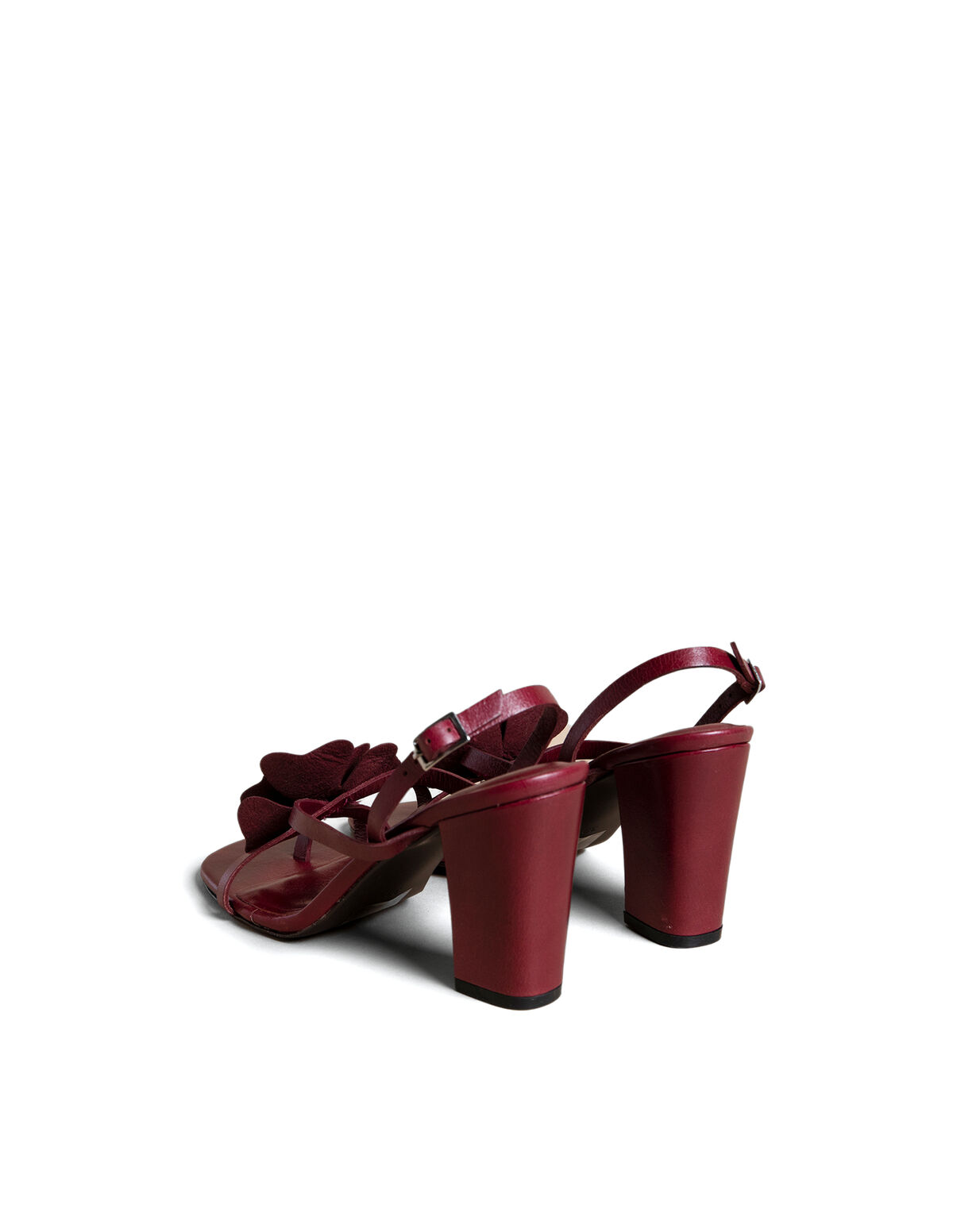CHERRY FLOWER HEELED SANDAL