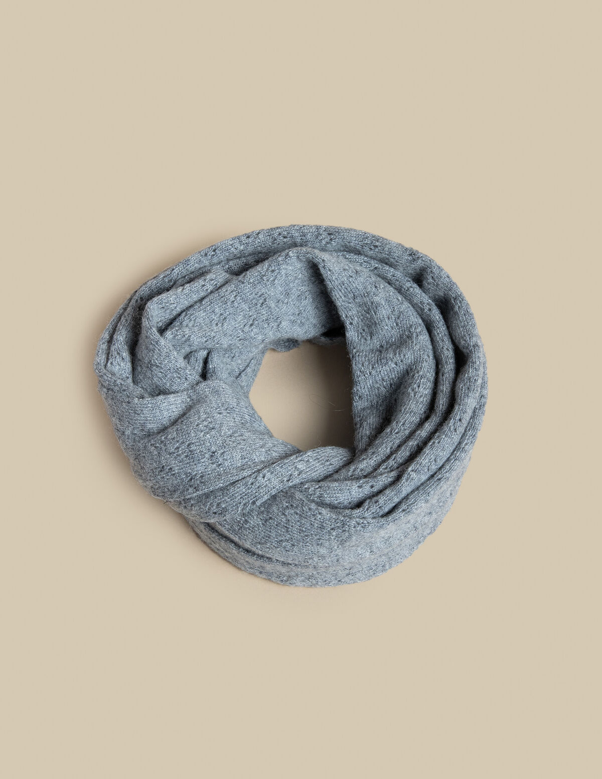 CACHECOL MALHA DESENHO CINZENTO