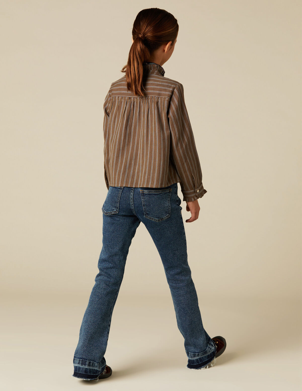 BROWN STRIPED SHIRT