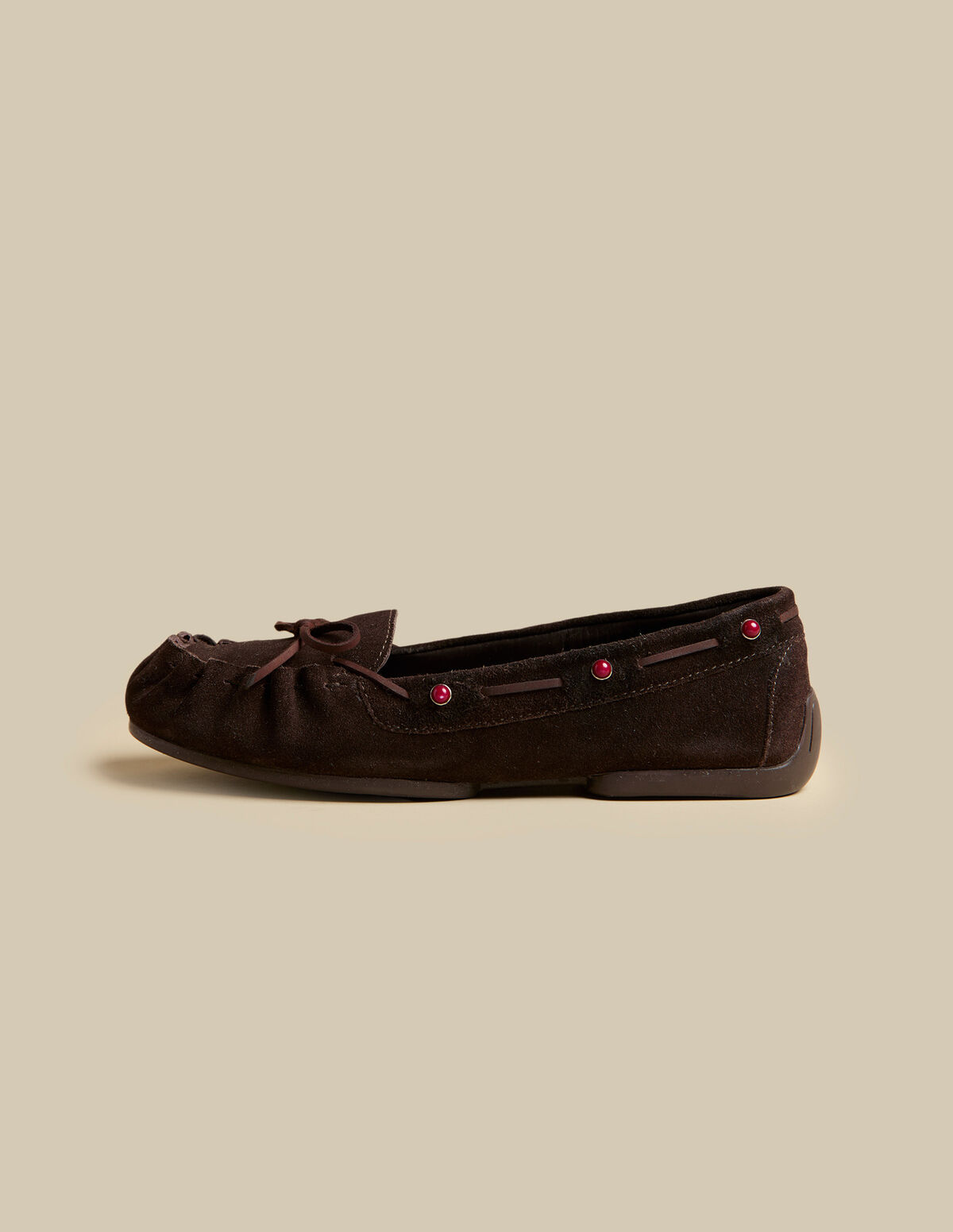 MOCASSINS CROÛTE DE CUIR CLOUS