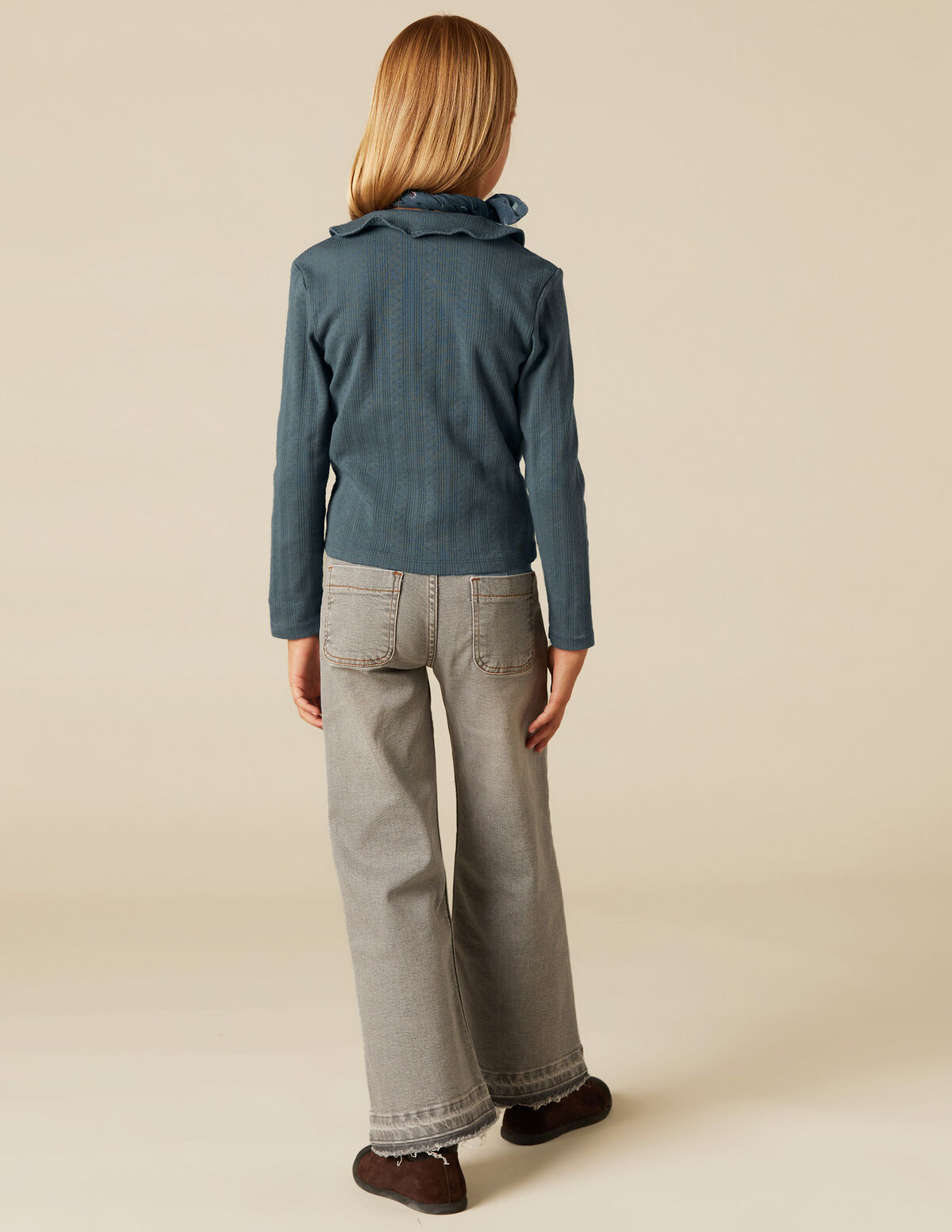 BLUEBERRY POINTELLE T-SHIRT