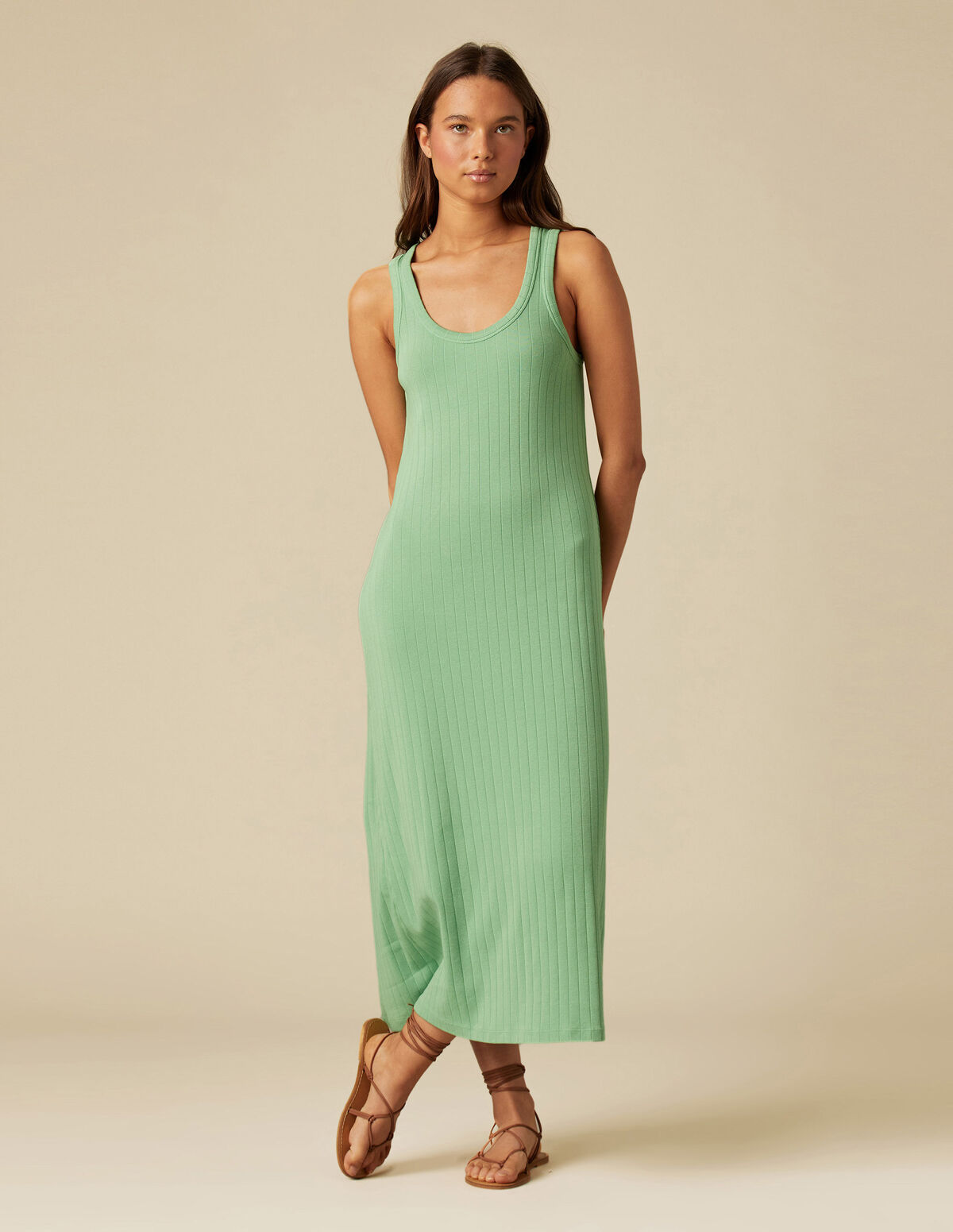 ROBE CÔTELÉE INDIGO