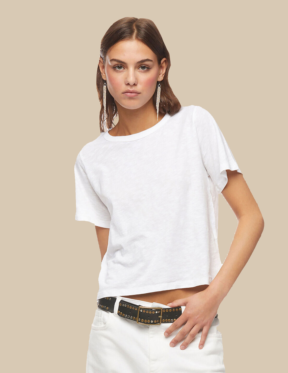Camiseta manga corta gris