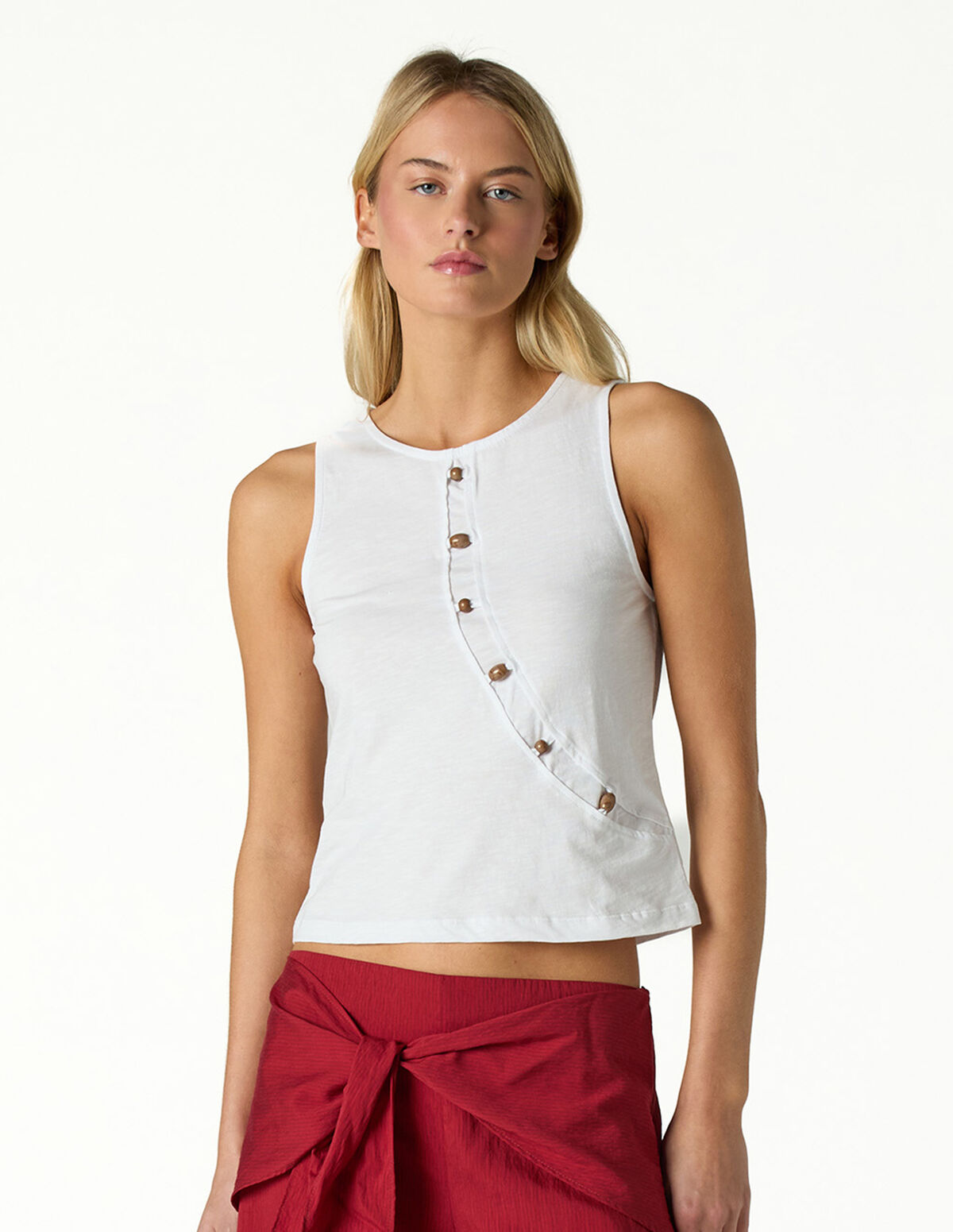 T-SHIRT ANTRACITE CUT OUT