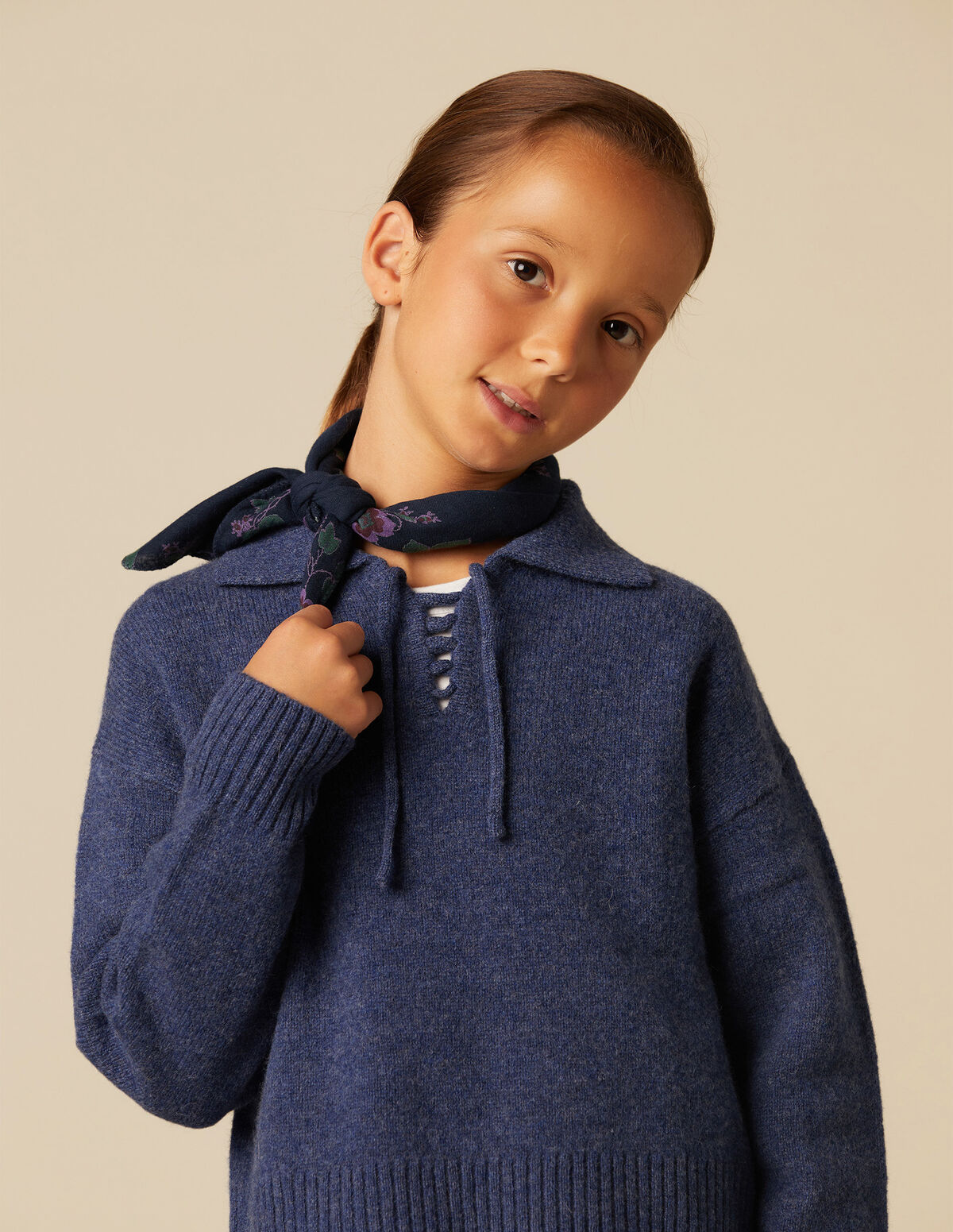 GREY CORD JUMPER