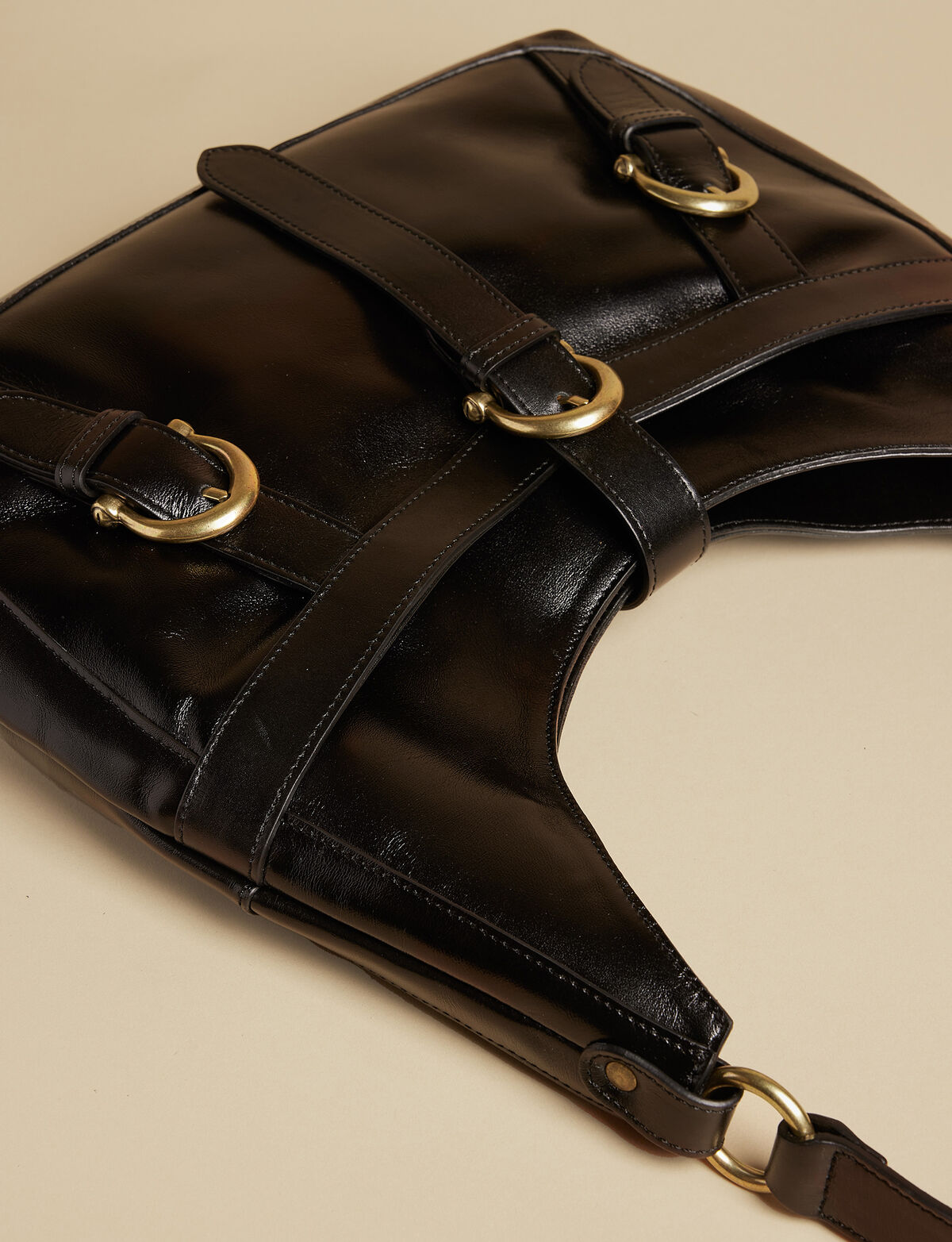 BOLSO HEBILLAS NEGRO