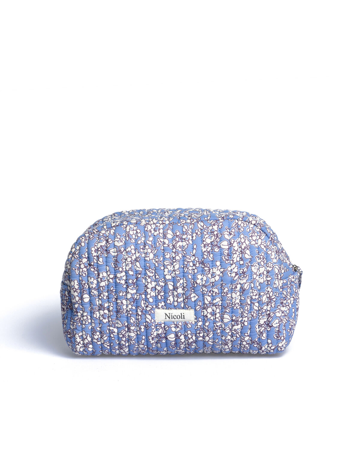 LARGE BLUE PRINT TOILETRY BAG