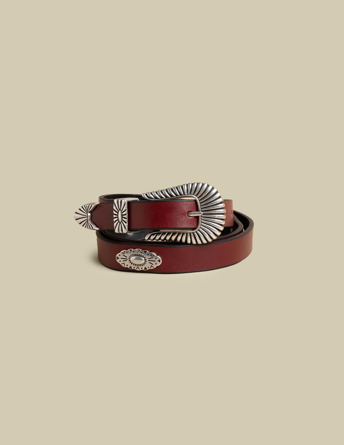 CHERRY COWBOY BELT