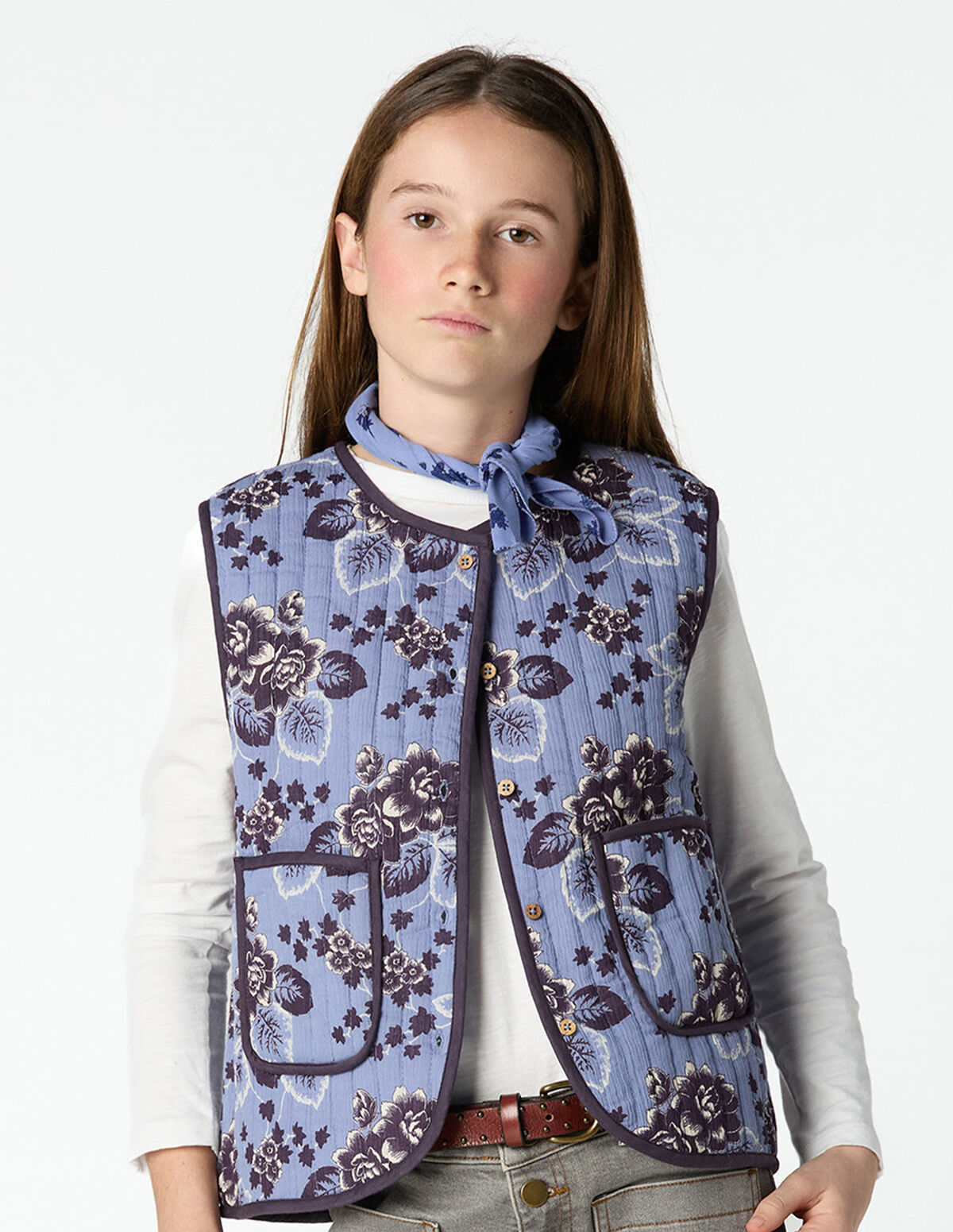 COLETE PRINT VINTAGE ANILINE BLUE