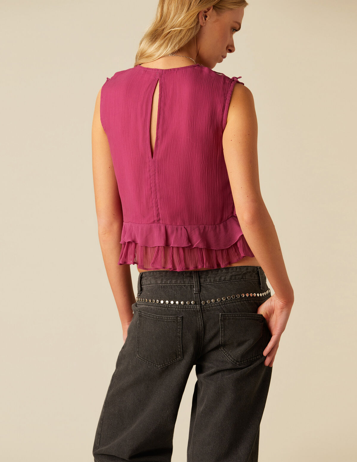 PANTALÓN TACHUELAS AZUL