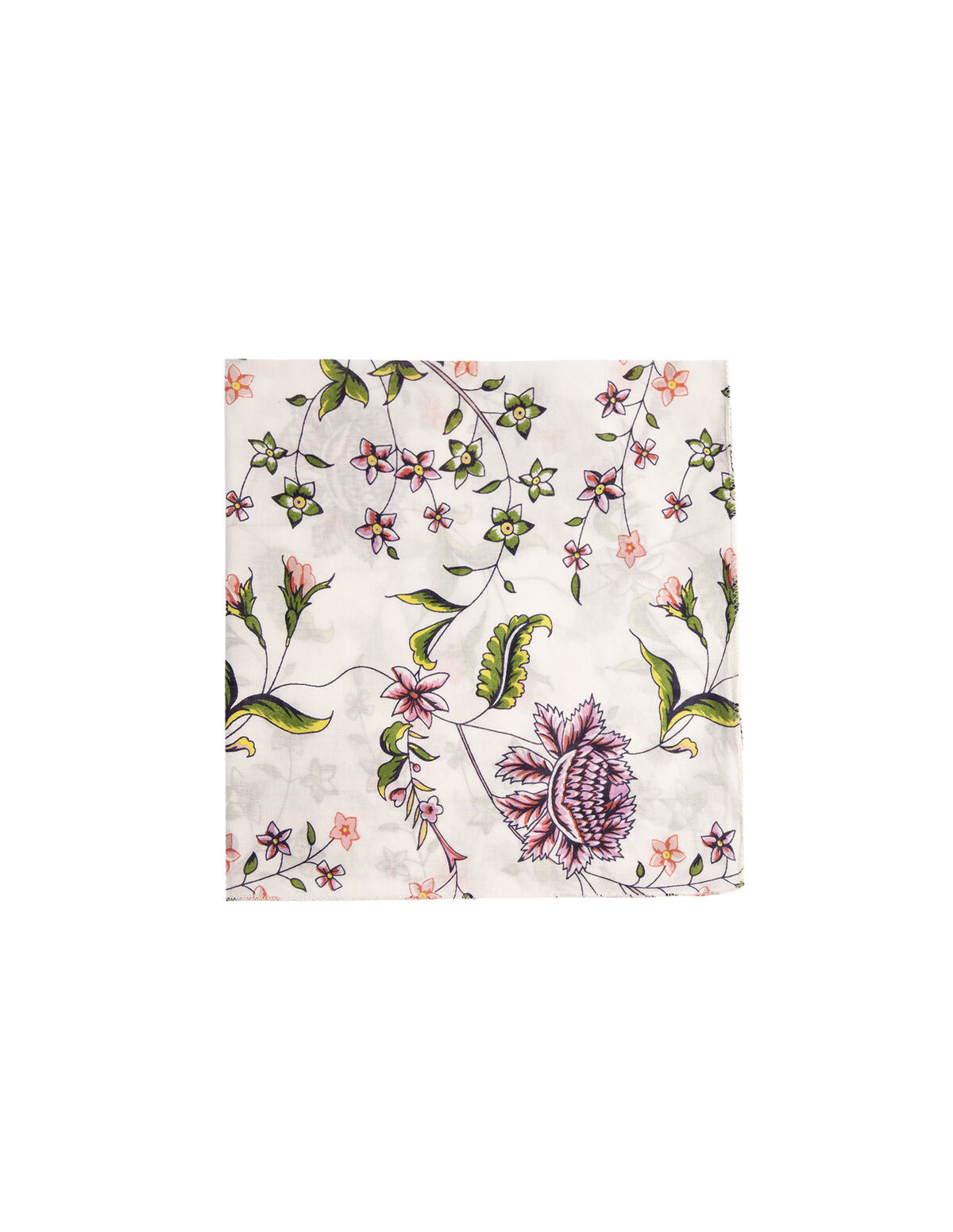 CAPPUCCINO INDIAN PRINT SCARF