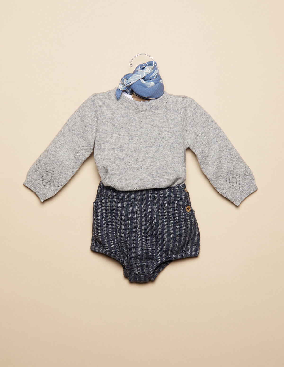 GREY STRIPED BLOOMERS