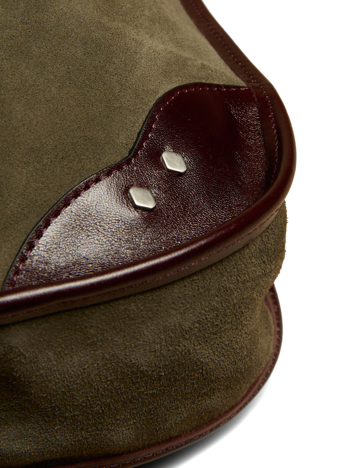 KHAKI SUEDE SHOPPING BAG