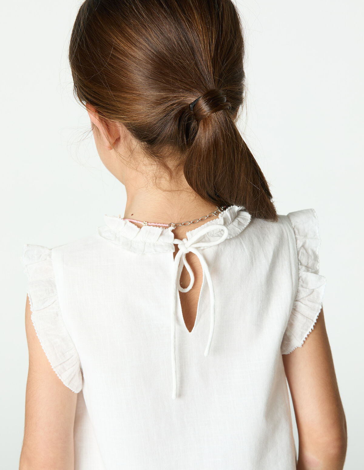 FLOWER EMBROIDERED SHIRT