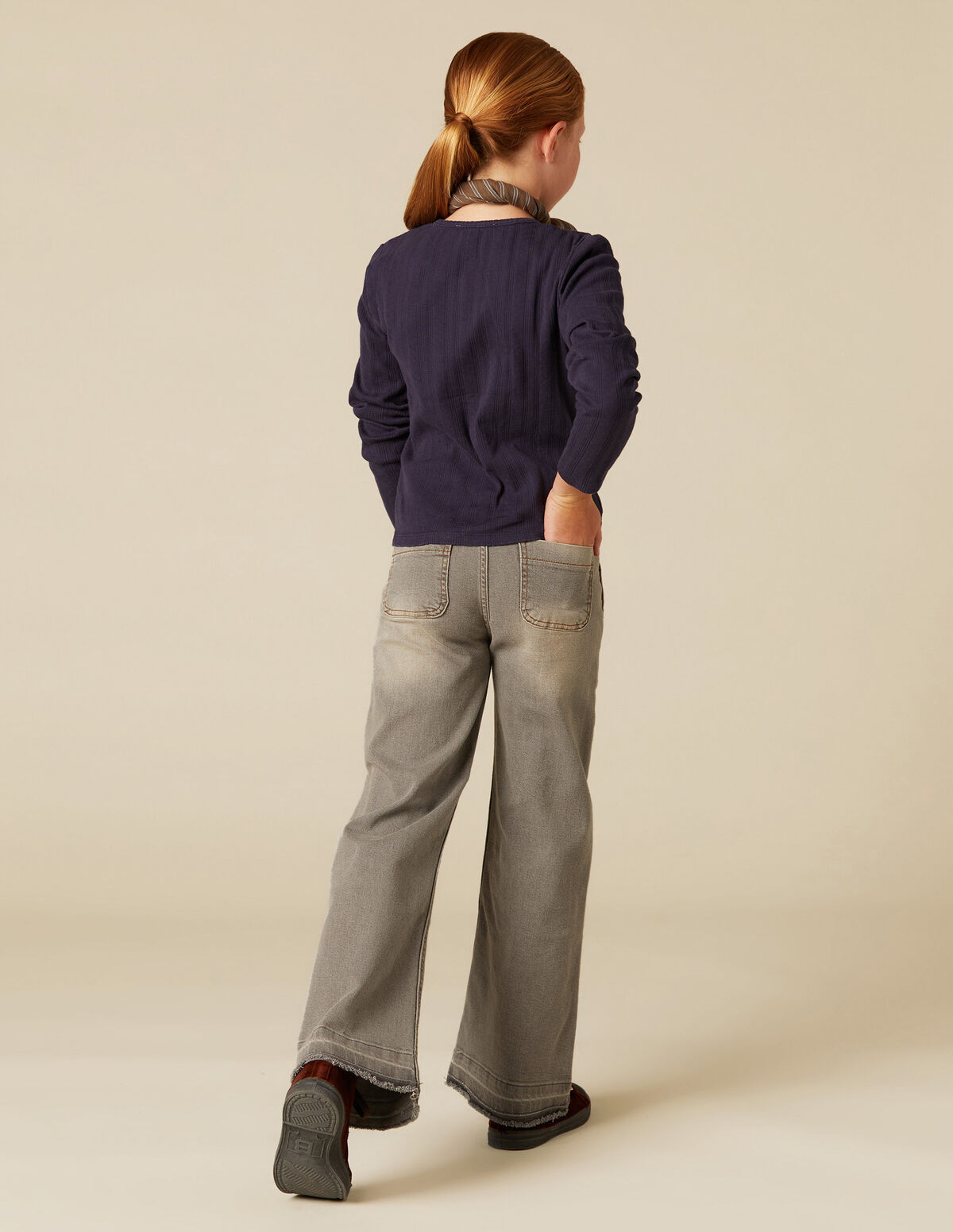 BLUEBERRY POINTELLE T-SHIRT
