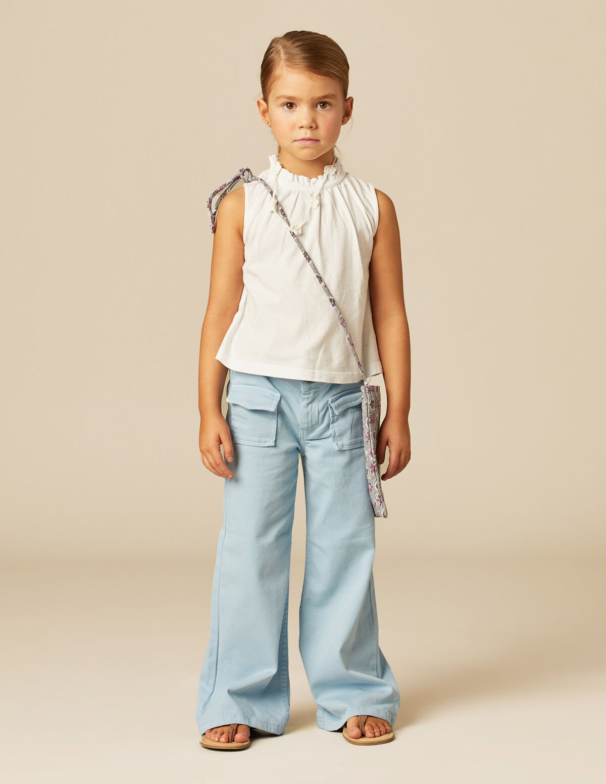 PANTALON POCHES RABAT VERT