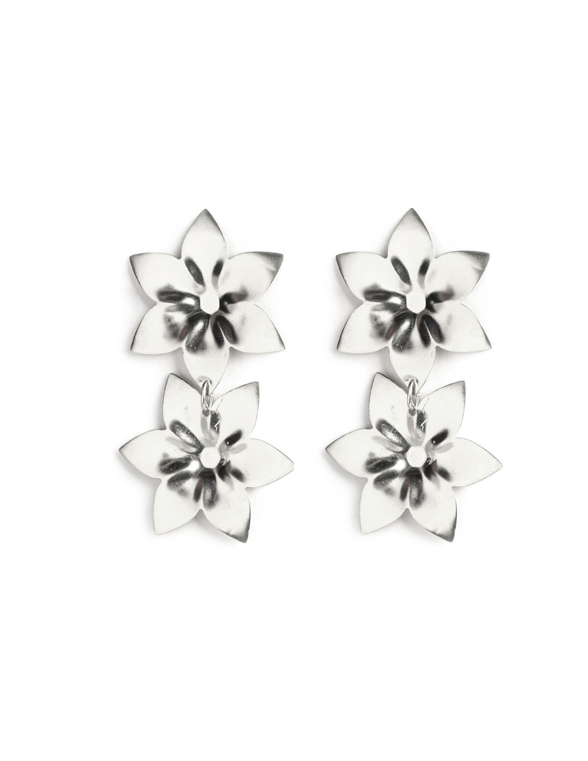 BRINCO FLOR PICOS DOURADO