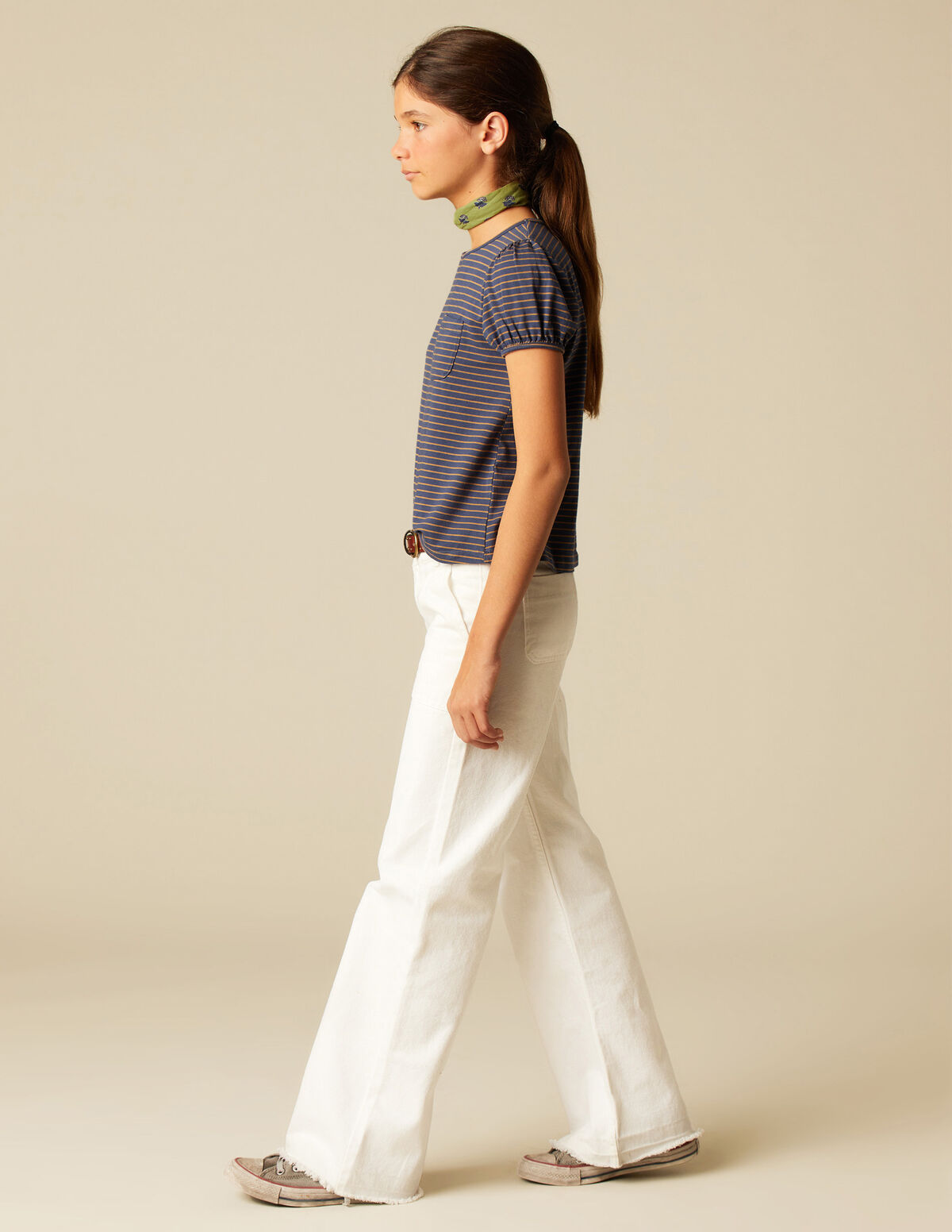 Pantalón wide leg vaquero azul