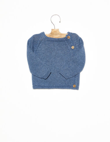 Blue buttoned jumper - Jumpers and Swearshirts - Nícoli
