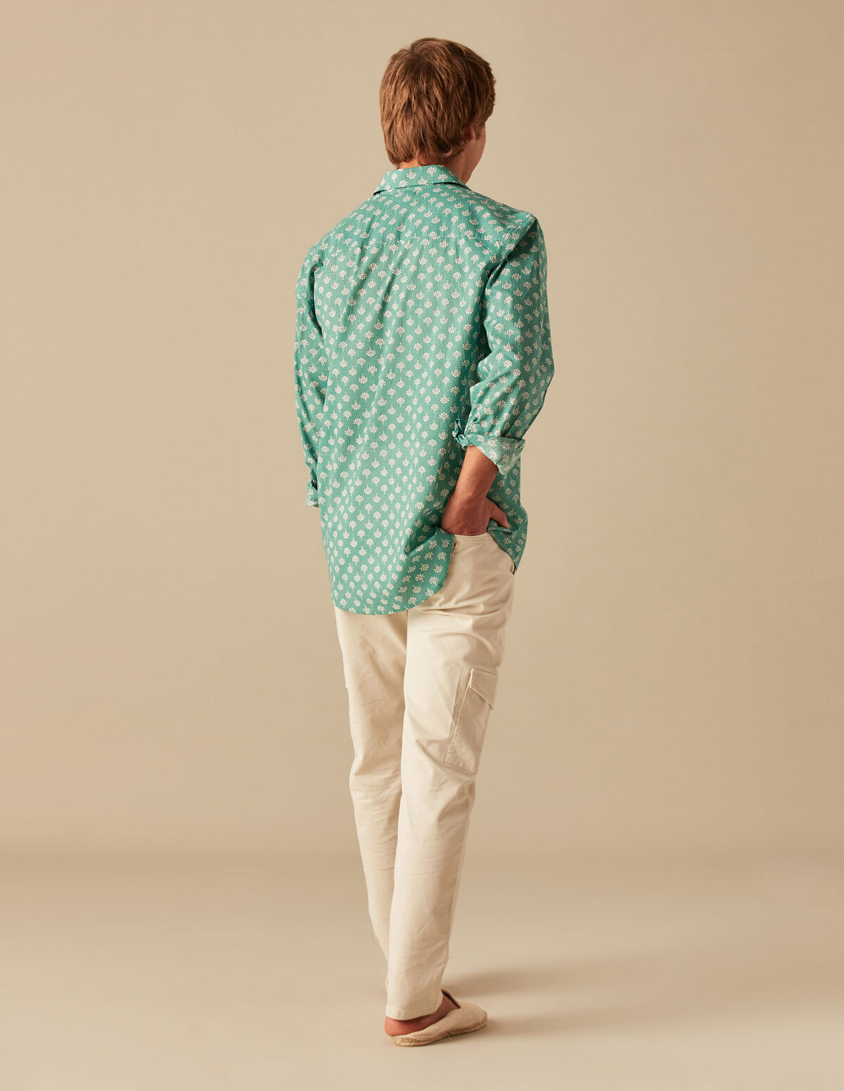 CAMISA HOJAS AZUL