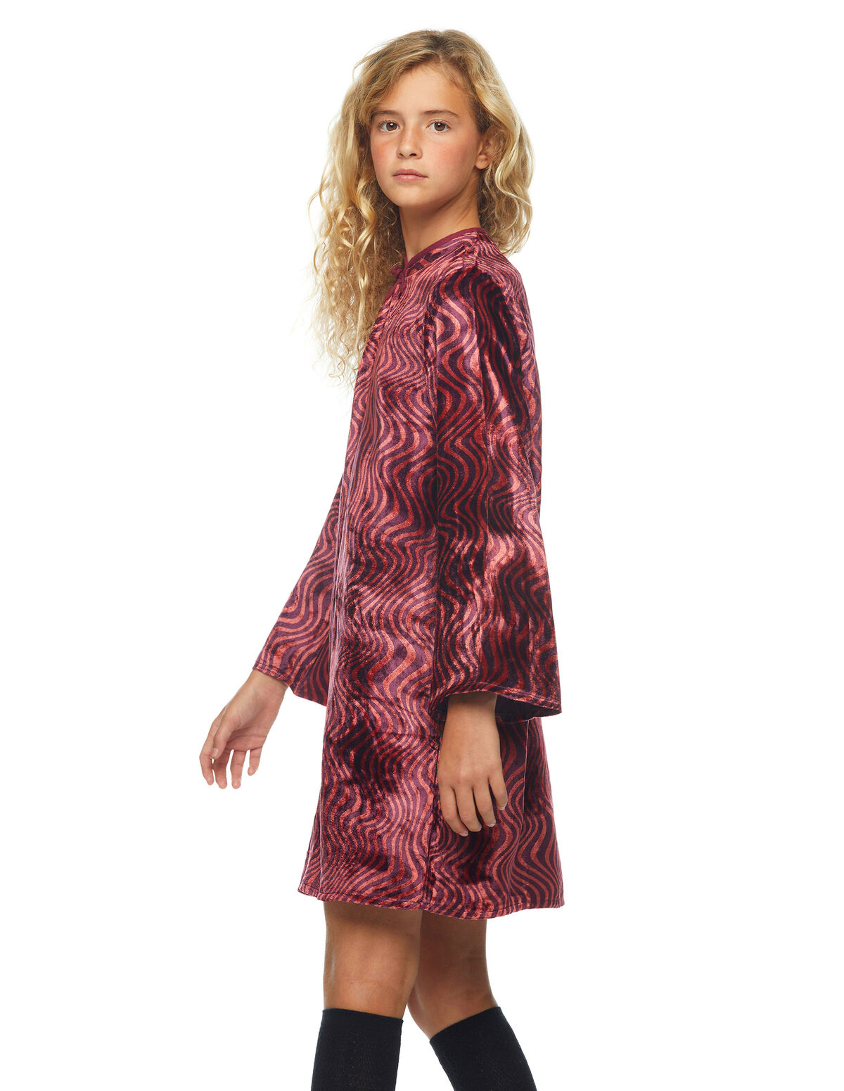VELVET WAVY DRESS